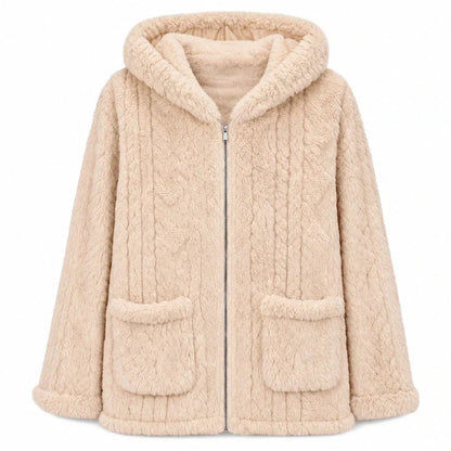 Women's Hooded Fleece Zip-Up Jacket