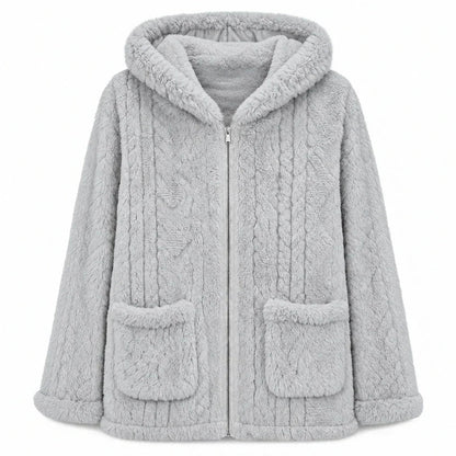 Women's Hooded Fleece Zip-Up Jacket