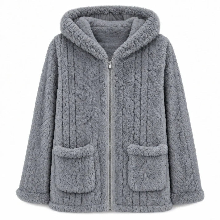 Women's Hooded Fleece Zip-Up Jacket