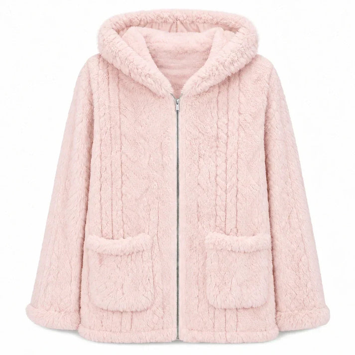 Women's Hooded Fleece Zip-Up Jacket