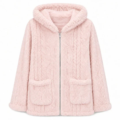 Women's Hooded Fleece Zip-Up Jacket