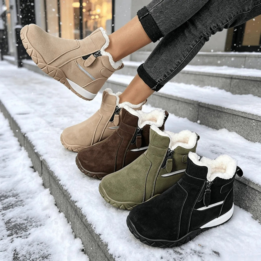 Women's Ankle Boots with Side Zippers
