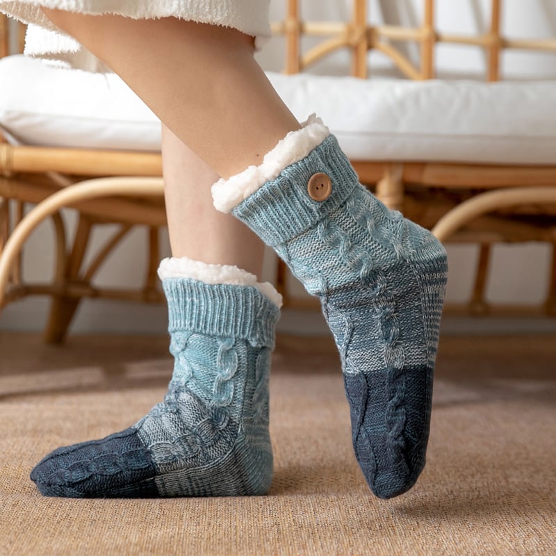 Women's Knitted Indoor Slipper Socks