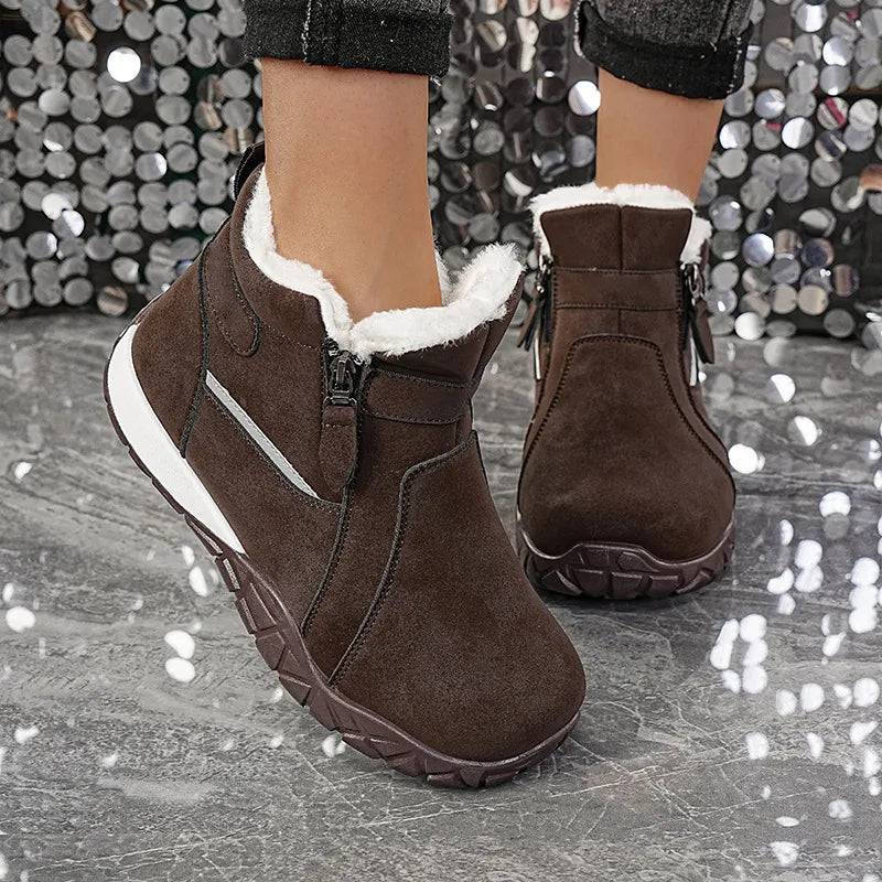 Women's Ankle Boots with Side Zippers