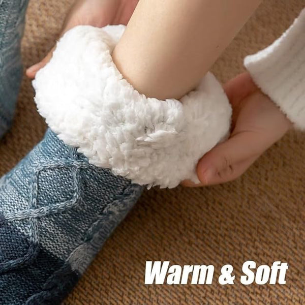 Women's Knitted Indoor Slipper Socks