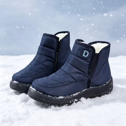 Women's Mid-Height Snow Boots with Plush Lining