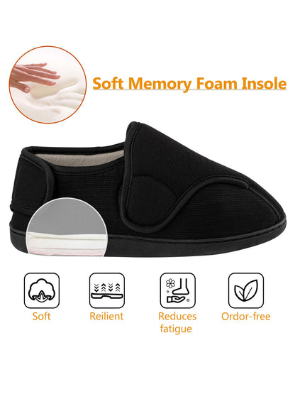 Unisex Adjustable House Shoes with Wide Opening
