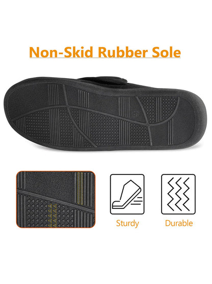 Unisex Adjustable House Shoes with Wide Opening
