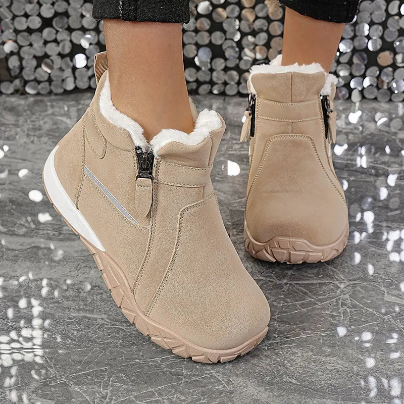 Women's Ankle Boots with Side Zippers