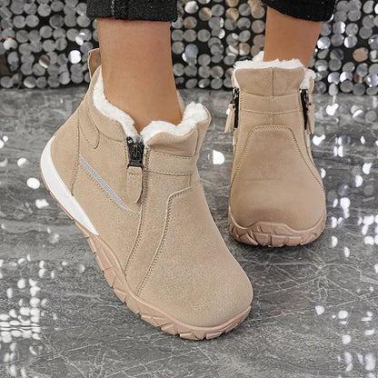 Women's Ankle Boots with Side Zippers