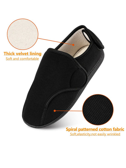 Unisex Adjustable House Shoes with Wide Opening