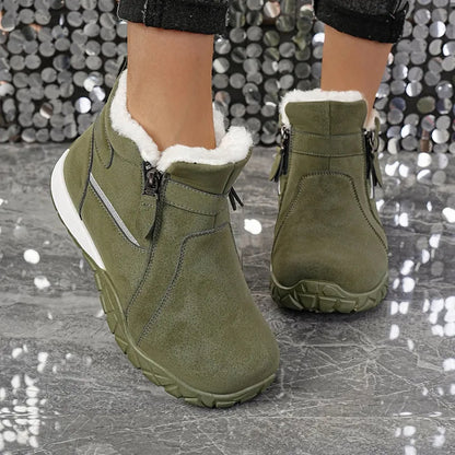 Women's Ankle Boots with Side Zippers
