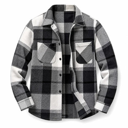 Men's Classic Plaid Button-Up Shirt