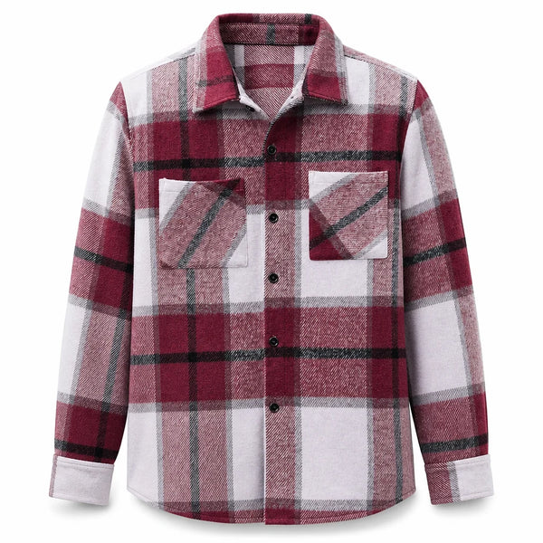 Men's Classic Plaid Button-Up Shirt