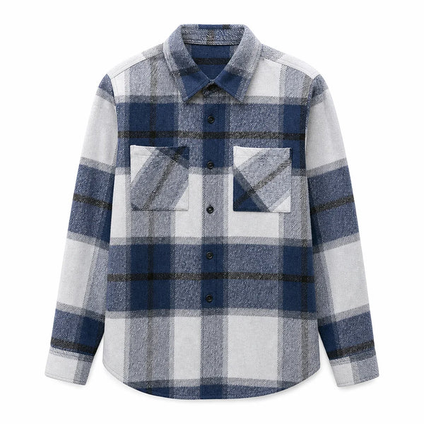 Men's Classic Plaid Button-Up Shirt