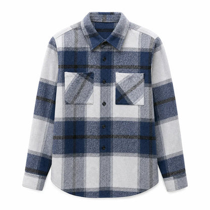 Men's Classic Plaid Button-Up Shirt