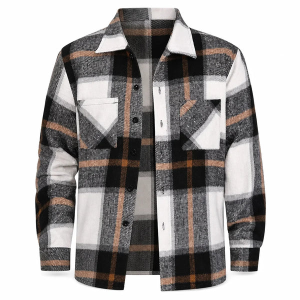 Men's Classic Plaid Button-Up Shirt