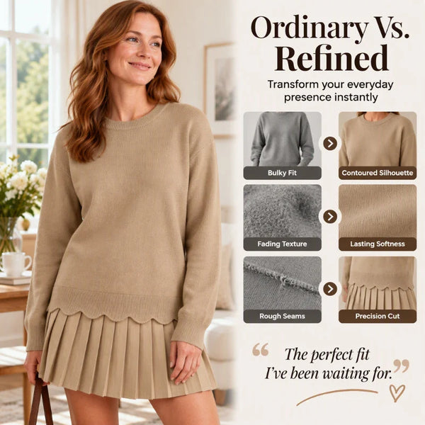 Women's Sweater and Pleated Skirt Set