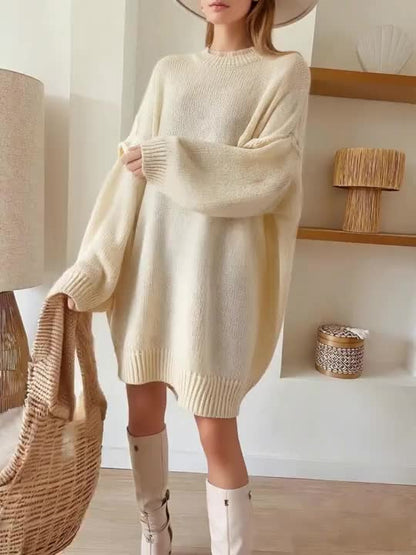 Women's Relaxed Knit Sweater Dress