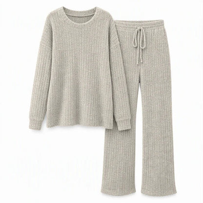 Women's Ribbed Two-Piece Lounge Set