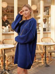 Women's Relaxed Knit Sweater Dress