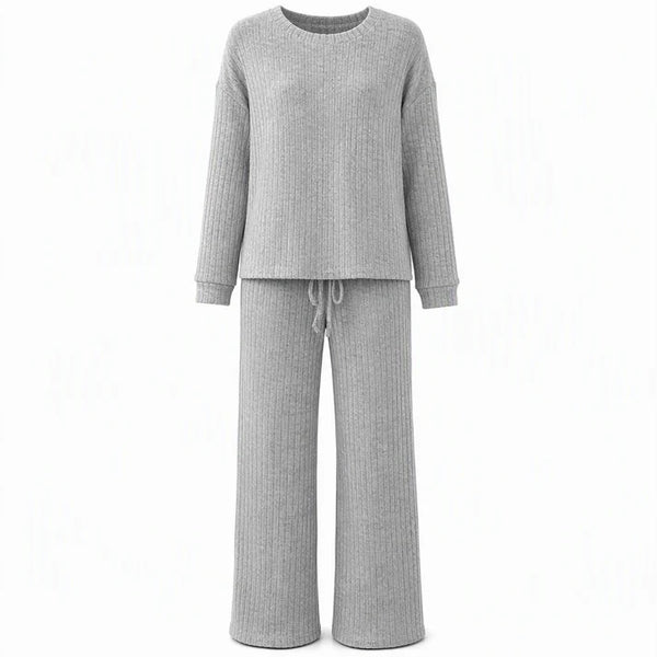 Women's Ribbed Two-Piece Lounge Set