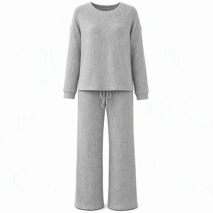 Women's Ribbed Two-Piece Lounge Set