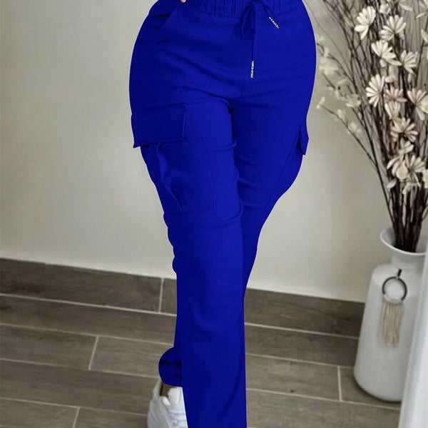 Women's Drawstring Waist Cargo Pants