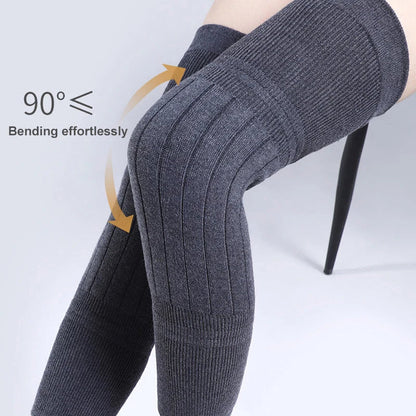 Ribbed Knit Knee Warmers