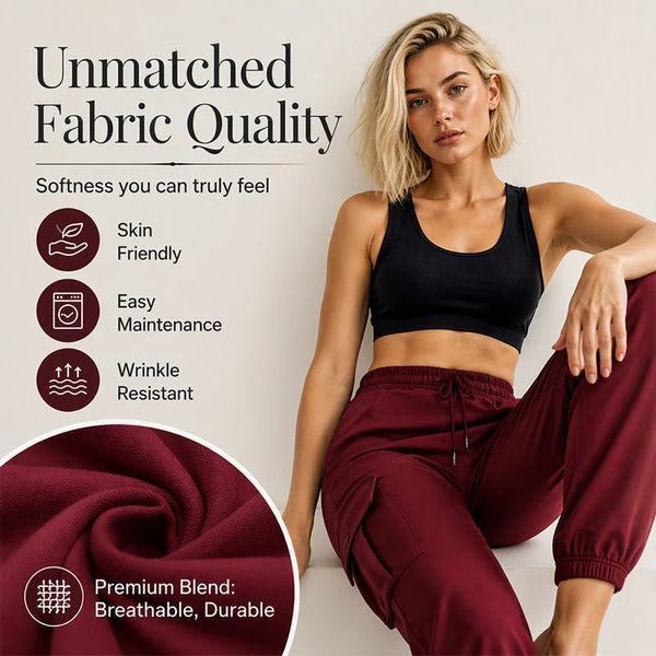 Women's Drawstring Waist Cargo Pants