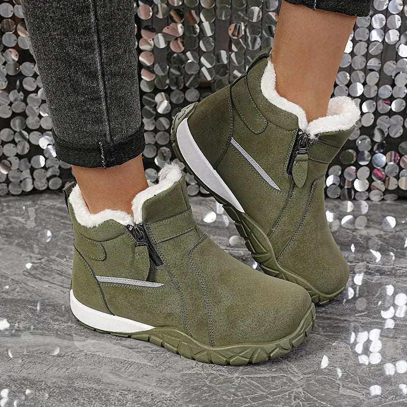 Women's Ankle Boots with Side Zippers