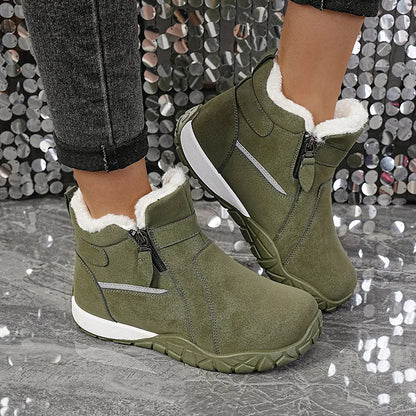 Women's Ankle Boots with Side Zippers