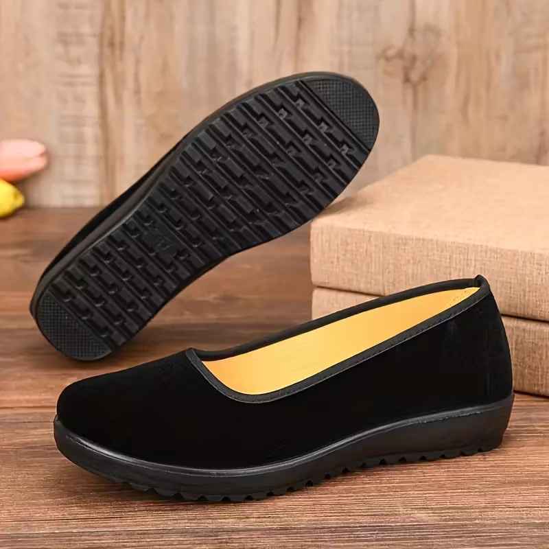 Women’s Round-Toe Elastic Slip-On Everyday Loafer Sneakers