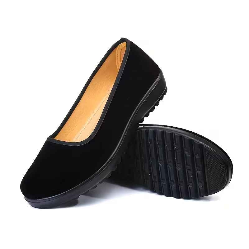 Women’s Round-Toe Elastic Slip-On Everyday Loafer Sneakers