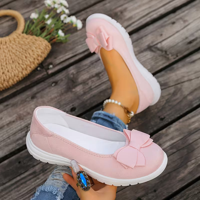 Women's Bow Detail Slip-On Flats