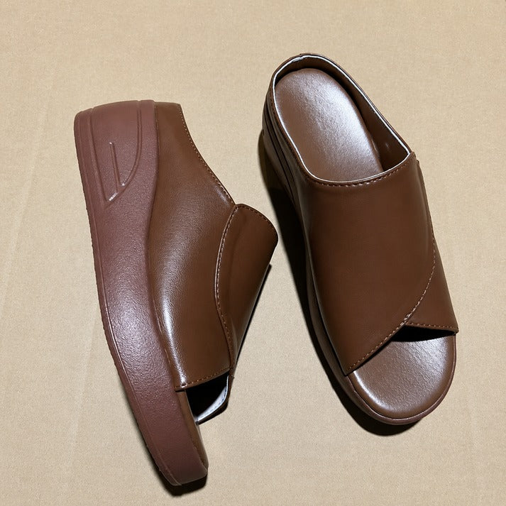 Women's Open-Toe Slip-On Sandals