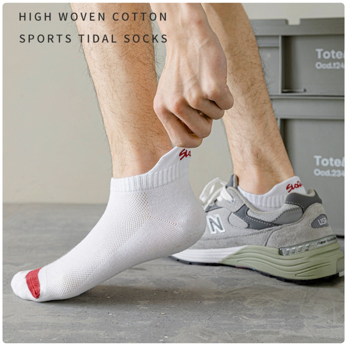 Low-Cut Socks with Mesh Design – 6 Pairs