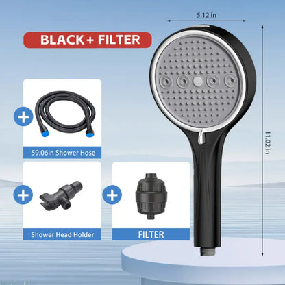 6-Mode High Pressure Shower Head Set