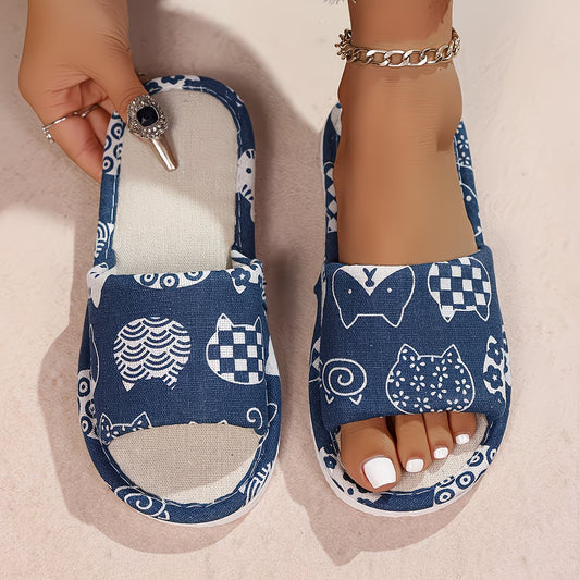 Women's Printed Slide Sandals