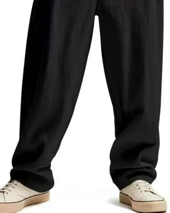 Men’s Casual Drawstring Straight Leg Pants