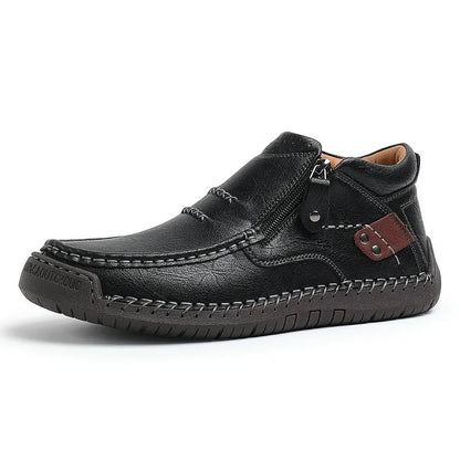 Men's Leather-Look Slip-On Boots