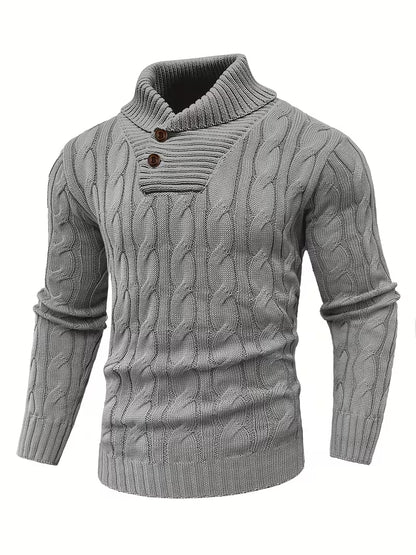 Men’s Ribbed Knit Business Sweater