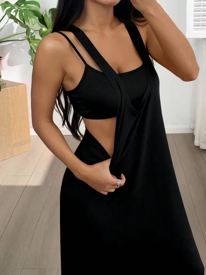 Women's Two-Piece Cutout Maxi Dress