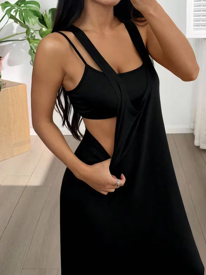 Women's Two-Piece Cutout Maxi Dress