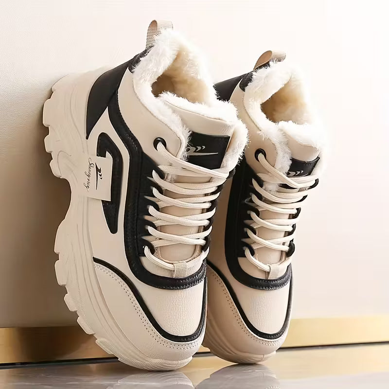Winter Warm High-Top Sneakers
