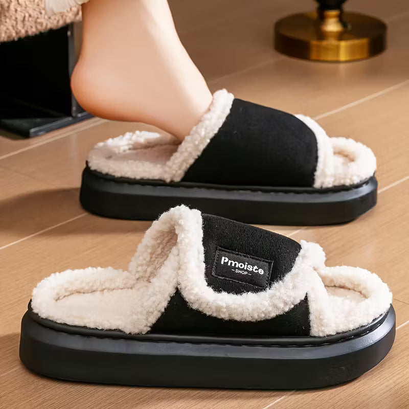 Pmoiste Women’s Cozy Platform Slippers