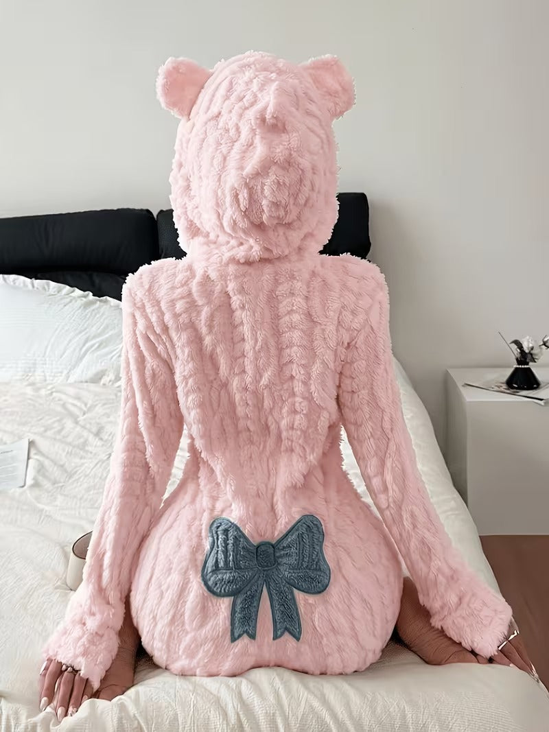 Women’s Hooded Animal Ear Romper