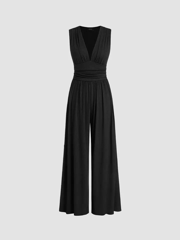 Women’s Sleeveless Wide-Leg Jumpsuit