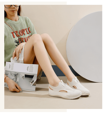 Women's Breathable Knit Slip-On Sneakers
