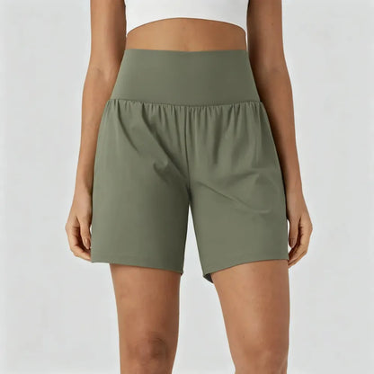 Women's Super High-Waisted Cool Touch Yoga Shorts